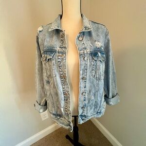 Old Navy Light Blue Distressed Jean Jacket